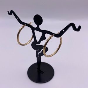 10k yellow gold hoop earrings